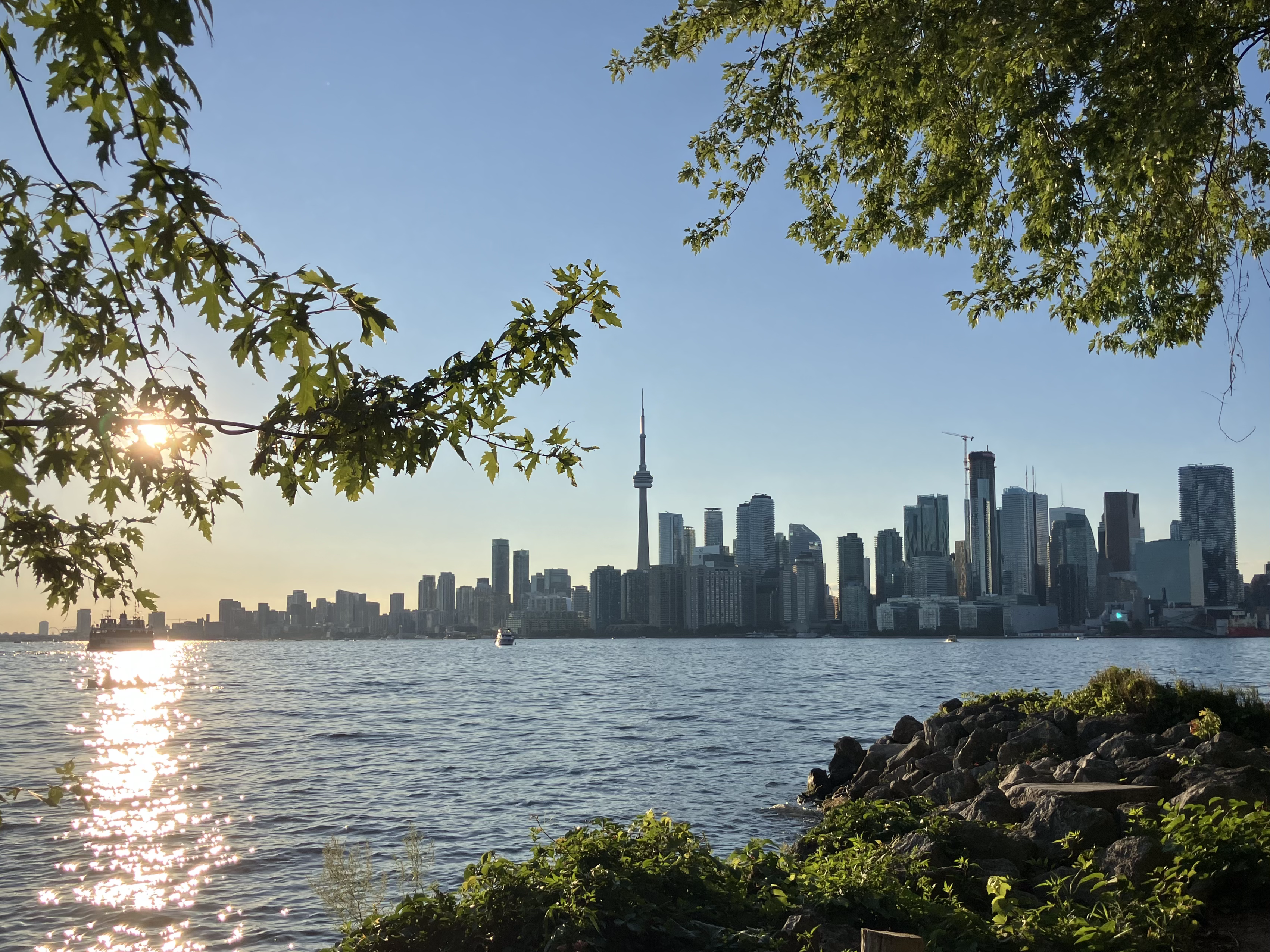 Toronto's skyline from Ward's Island.