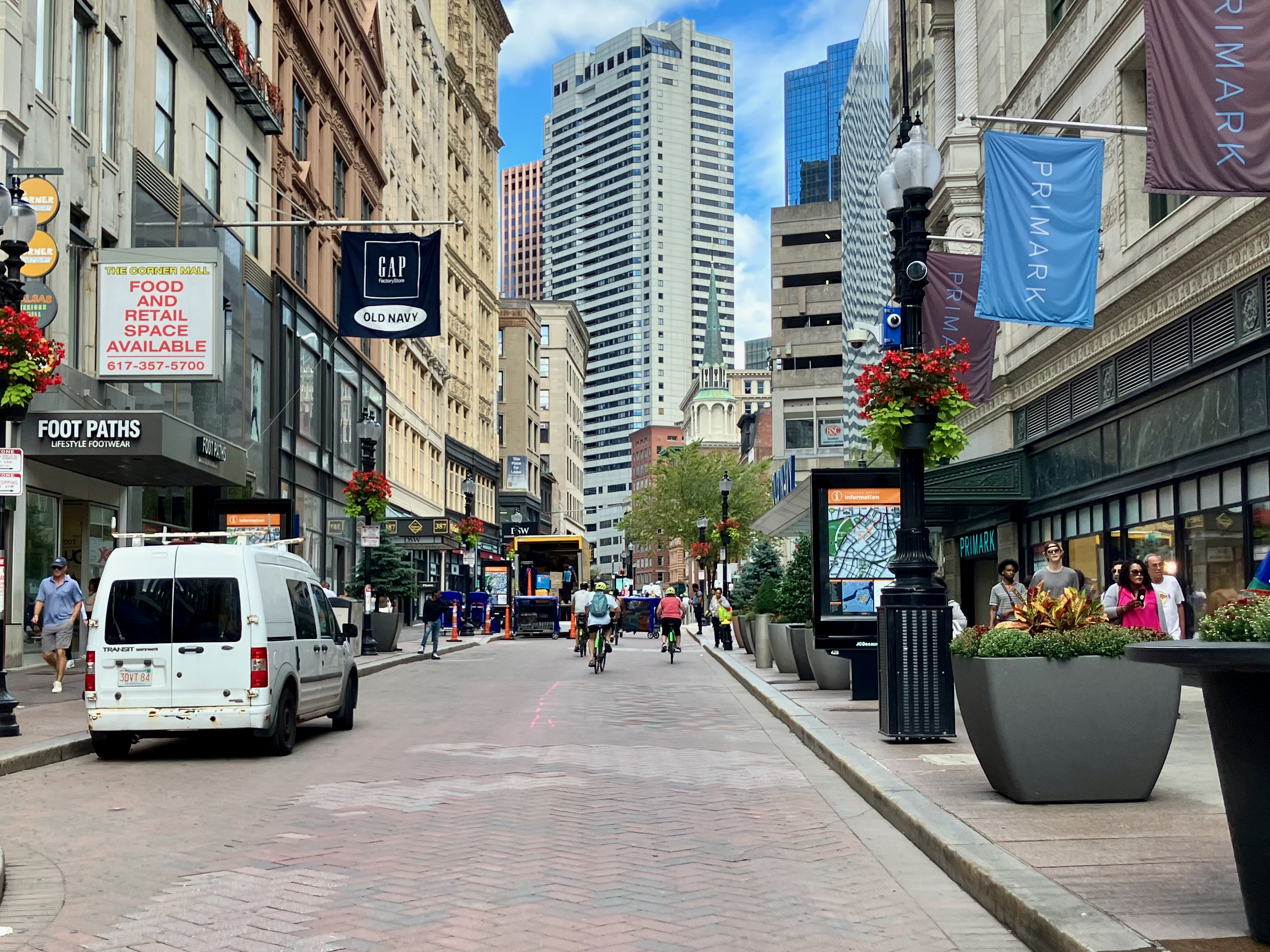 Downtown Crossing in Boston.
