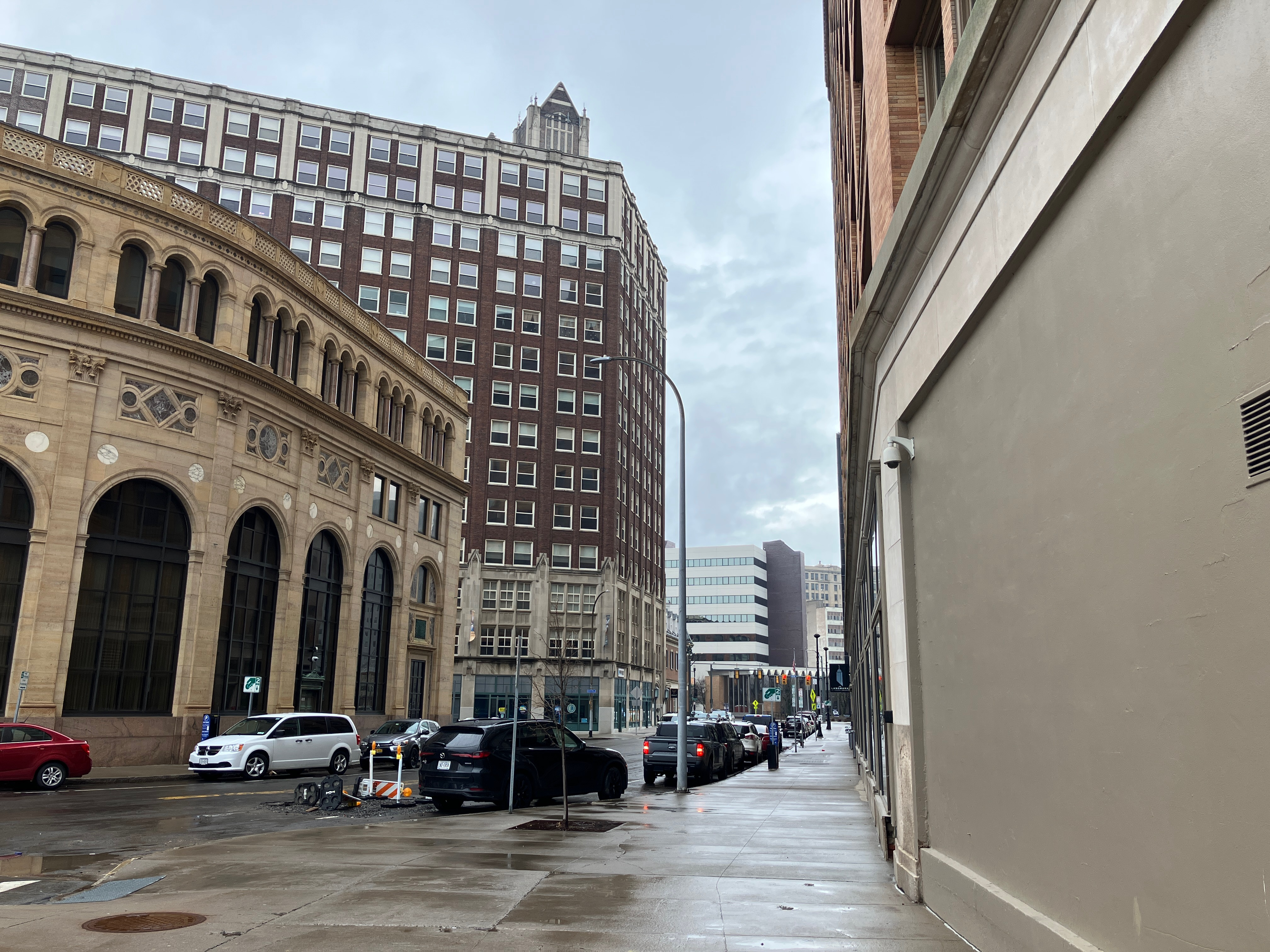 A street corner.